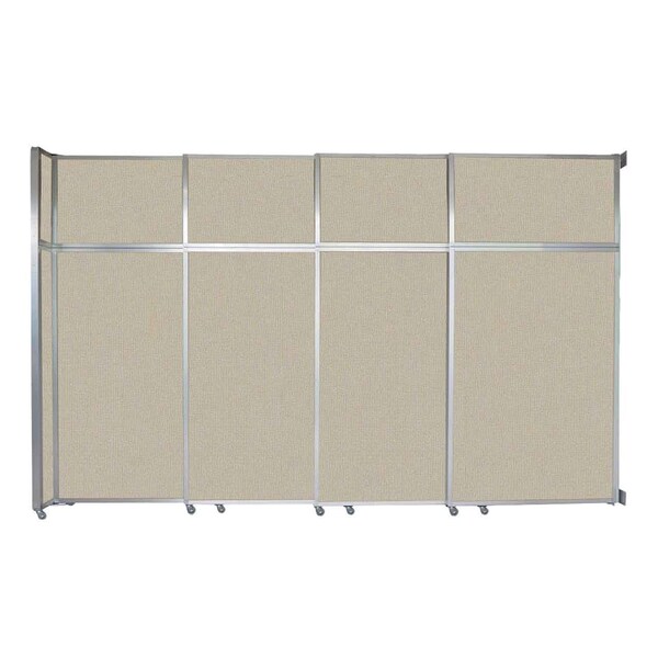 Operable Wall Sliding Room Divider 12'8" x 8'5-1/4" Sand Fabric